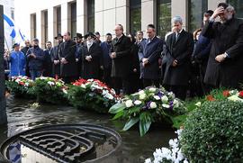 Kranzniederlegung zum Gedenken an die Opfer der Pogromnacht