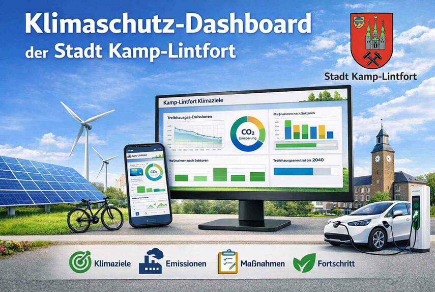 Stadt Kamp-Lintfort veröffentlicht Online-Tool zum Klimaschutz
